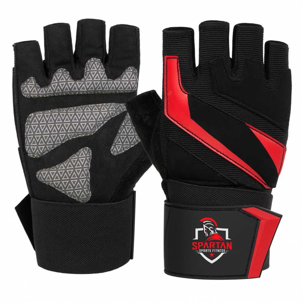 Spartan Weight Lifting Gym Workout Gloves with Wrist Support for Men & Women – Full Palm Protection, Breathable Non-Slip Grip for Training, Fitness, Crossfit, Pull Ups, Lifting (Copy)